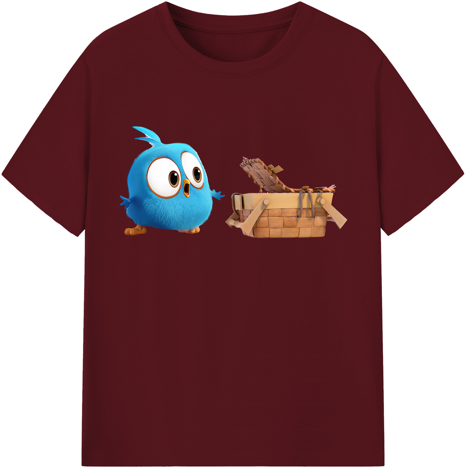 （画像用） Angry Birds アングリーバード 綿100％半袖Tシャツ（フロントプリント）